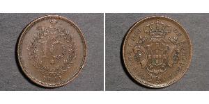 5 Reis Kingdom of Portugal (1139-1910) / Azoren Kupfer 