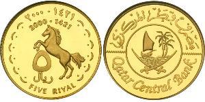 5 Riyal Qatar (1878 - ) Gold 