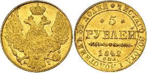 5 Rouble Empire russe (1720-1917) Or Nicolas I (1796-1855)