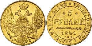5 Rouble Empire russe (1720-1917) Or Nicolas I (1796-1855)