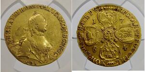 5 Rouble Empire russe (1720-1917) Or Catherine II (1729-1796)
