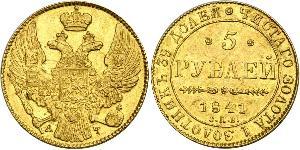 5 Rouble Empire russe (1720-1917) Or Nicolas I (1796-1855)
