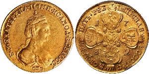 5 Rouble Empire russe (1720-1917) Or Catherine II (1729-1796)