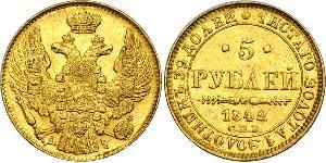 5 Rouble Empire russe (1720-1917) Or Nicolas I (1796-1855)