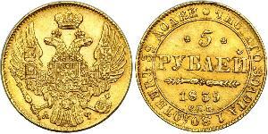 5 Rubel Russisches Reich (1720-1917) Gold Nikolaus I (1796-1855)