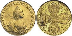 5 Rublo Imperio ruso (1720-1917) Oro Catalina II (1729-1796)