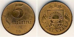 5 Santims Lettonia Bronzo 