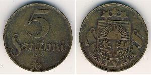 5 Santims Lettonia Bronzo 