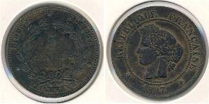 5 Sent Tercera República Francesa (1870-1940)  Bronce 