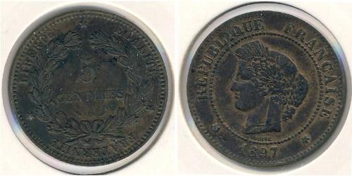 5 Sent Dritte Französische Republik (1870-1940)  Bronze 