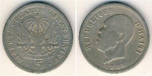 5 Sent Haïti (1804 - ) Cuivre/Nickel 