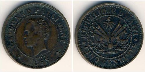 5 Sent Haiti (1804 - ) Rame 