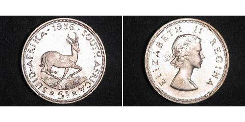 5 Shilling Afrique du Sud (1910 - ) Argent Elizabeth II (1926-2022)