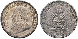 5 Shilling Sudafrica Argento Paul Kruger (1825 - 1904)