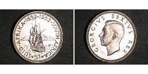 5 Shilling Sudafrica (1910 - ) Argento Giorgio VI (1895-1952)