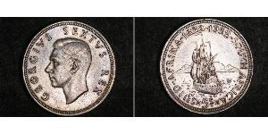 5 Shilling Sudafrica (1910 - ) Argento Giorgio VI (1895-1952)