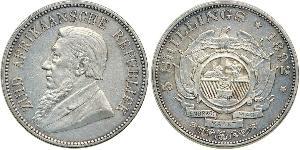 5 Shilling Sudafrica (1910 - ) Argento Paul Kruger (1825 - 1904)