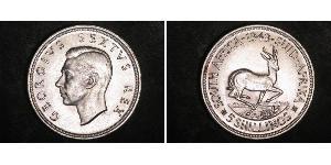 5 Shilling Sudafrica (1910 - ) Argento Giorgio VI (1895-1952)