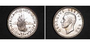 5 Shilling Sudafrica (1910 - ) Argento Giorgio VI (1895-1952)