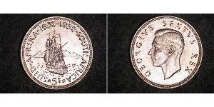 5 Shilling Sudafrica (1910 - ) Argento Giorgio VI (1895-1952)