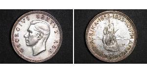 5 Shilling Sudafrica (1910 - ) Argento Giorgio VI (1895-1952)