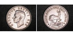5 Shilling Sudafrica (1910 - ) Argento Giorgio VI (1895-1952)