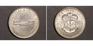 5 Shilling Sudafrica (1910 - ) Argento 