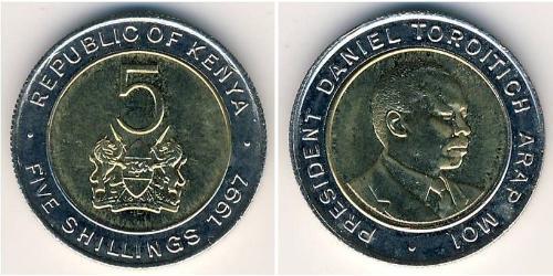 5 Shilling Kenia (1963 - ) Bimetall 