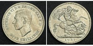 5 Shilling United Kingdom (1922-) Copper/Nickel George VI (1895-1952)