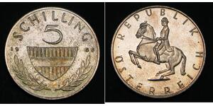 5 Shilling Republic of Austria (1955 - ) Cuivre/Nickel 