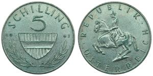 5 Shilling Republic of Austria (1955 - ) Cuivre/Nickel 