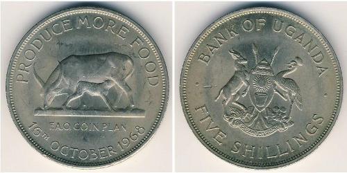5 Shilling Uganda Kupfer/Nickel 