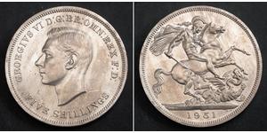 5 Shilling Vereinigtes Königreich (1922-) Kupfer/Nickel Georg VI (1895-1952)