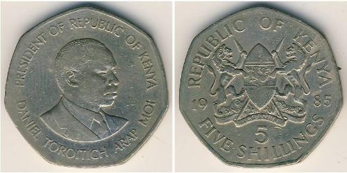 5 Shilling Kenia (1963 - ) Níquel/Cobre 