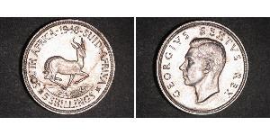 5 Shilling Sudáfrica (1910 - ) Plata Jorge VI (1895-1952)