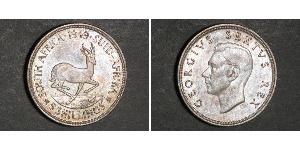 5 Shilling Sudáfrica (1910 - ) Plata Jorge VI (1895-1952)
