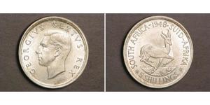 5 Shilling Sudáfrica (1910 - ) Plata Jorge VI (1895-1952)