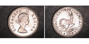 5 Shilling Sudáfrica (1910 - ) Plata Isabel II (1926-2022)