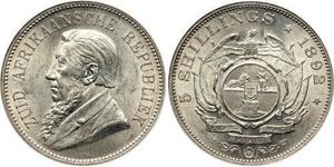 5 Shilling Sudáfrica (1910 - ) Plata Paul Kruger (1825 - 1904)