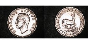5 Shilling Sudáfrica (1910 - ) Plata Jorge VI (1895-1952)