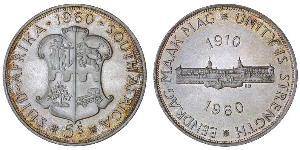 5 Shilling Sudáfrica (1910 - ) Plata 