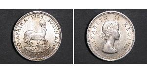 5 Shilling Sudáfrica (1910 - ) Plata Isabel II (1926-2022)