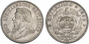 5 Shilling Südafrika Silber Paul Kruger (1825 - 1904)
