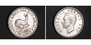 5 Shilling Südafrika (1910 - ) Silber Georg VI (1895-1952)