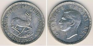 5 Shilling Südafrika (1910 - ) Silber Georg VI (1895-1952)