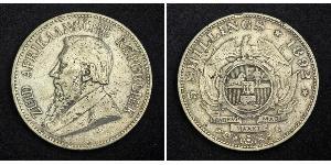 5 Shilling South Africa Silver Paul Kruger (1825 - 1904)