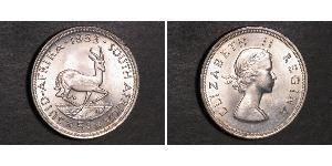5 Shilling South Africa (1910 - ) Silver Elizabeth II (1926-2022)