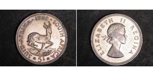 5 Shilling South Africa (1910 - ) Silver Elizabeth II (1926-2022)