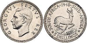 5 Shilling South Africa (1910 - ) Silver George VI (1895-1952)