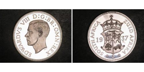 5 Shilling South Africa (1910 - ) Silver Edward VIII (1894-1972)